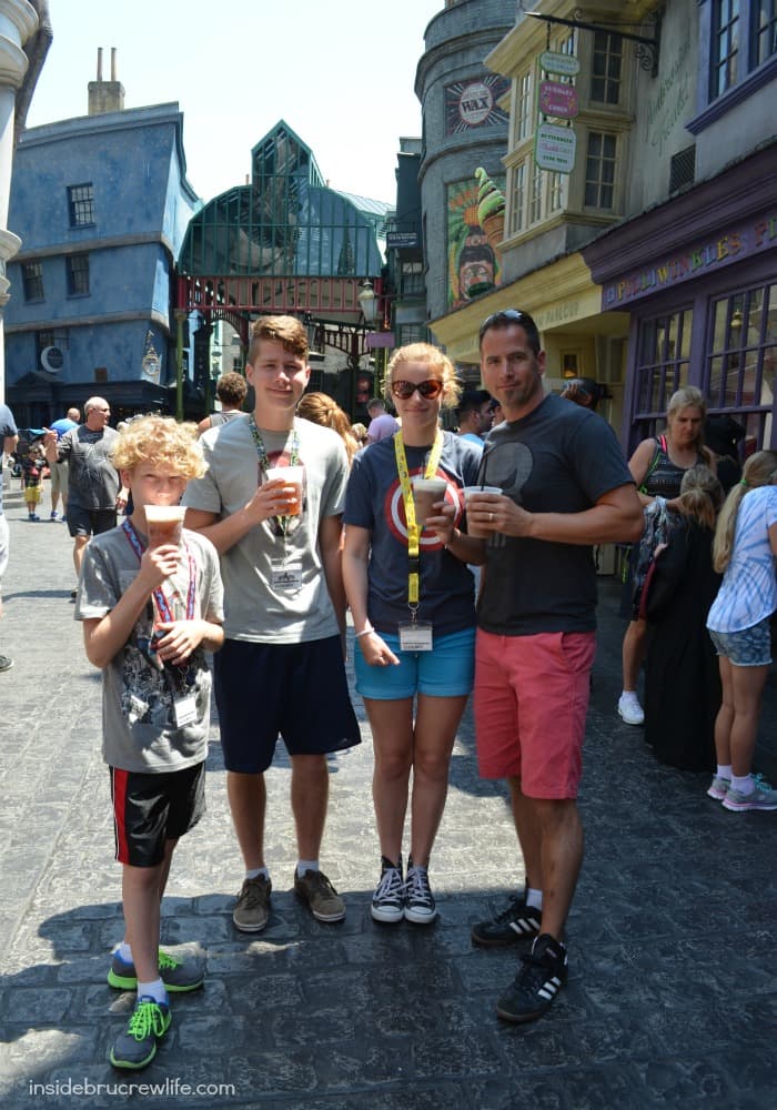One of my tips for enjoying the Wizarding World of Harry Potter is to wear comfortable shoes for all the walking and standing you will be doing.