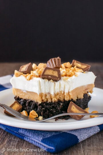 Peanut Butter Brownie Dessert - Inside BruCrew Life