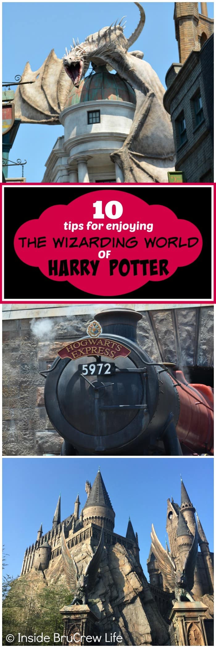 Tips for Enjoying the Wizarding World of Harry Potter - these easy tips will come in handy as you brave the lines and heat at the theme parks