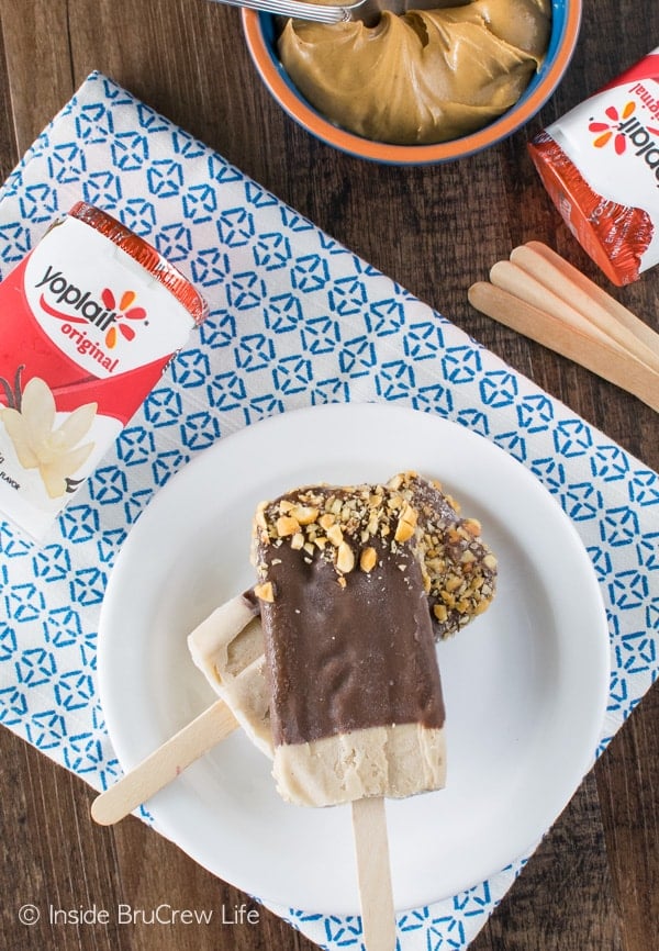 After School Snack Idea - Frozen Peanut Butter Banana Pops - Hey