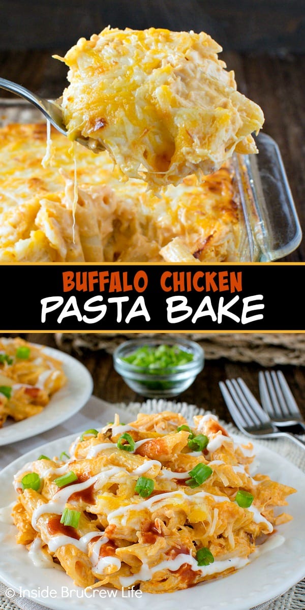 Easy Buffalo Chicken Pasta Bake Inside Brucrew Life