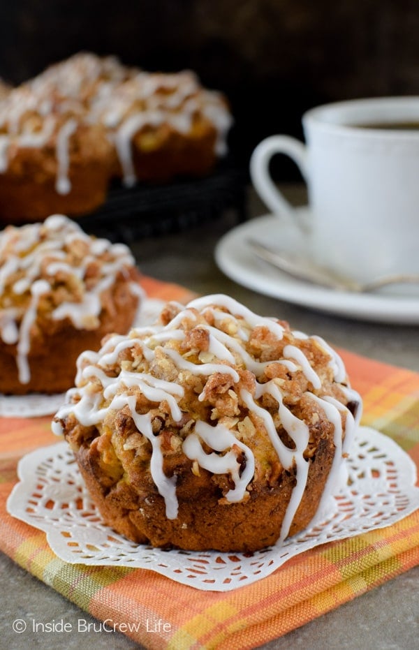 Pumpkin Banana Streusel Muffins