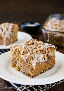 Banana Caramel Coffee Cake - Inside BruCrew Life