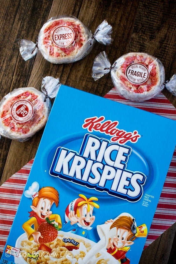 These Peppermint Rice Krispies Pinwheels are the best no bake treat for holiday parties.