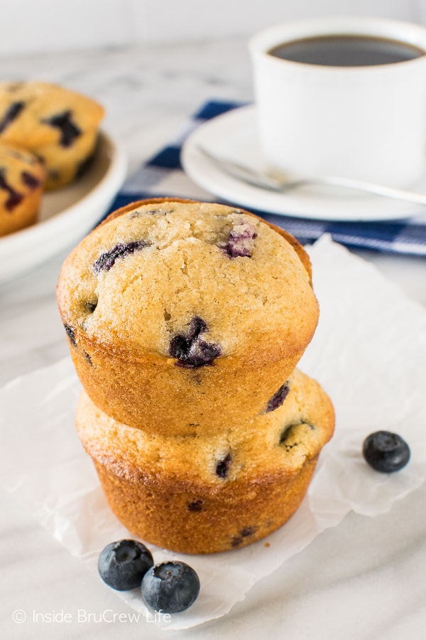 Spices and fresh berries make these Blueberry Chai Muffins a great breakfast option.