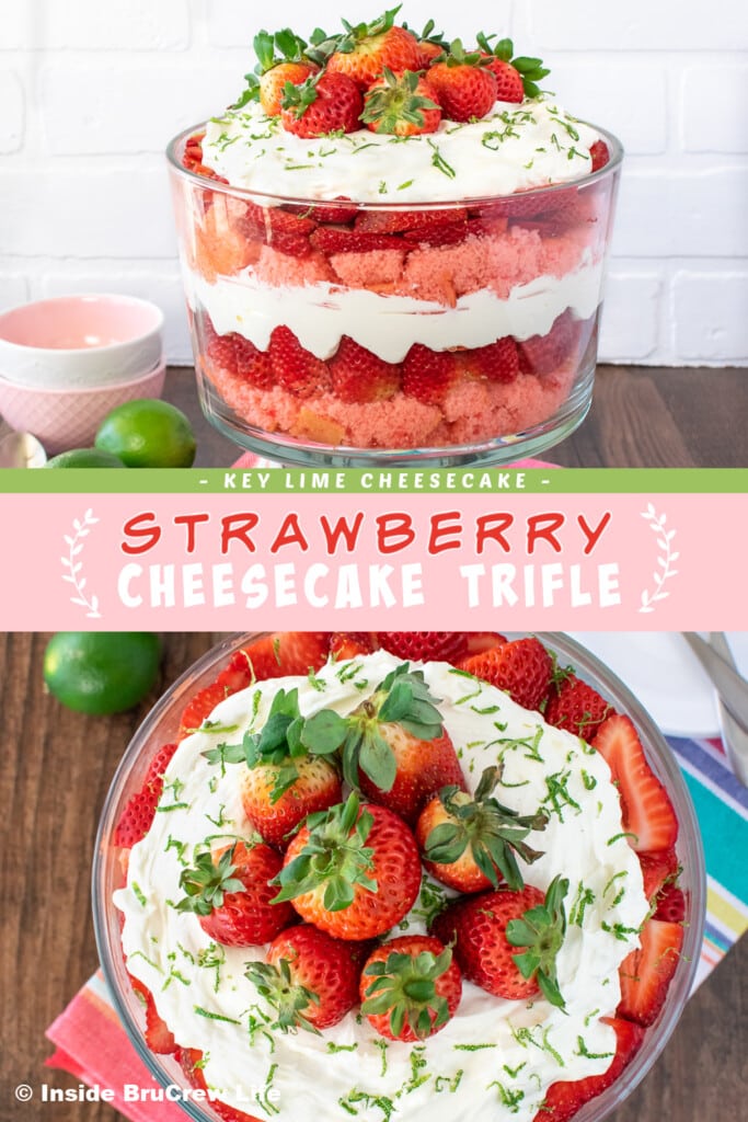 Strawberry Cheesecake Trifle - Inside BruCrew Life