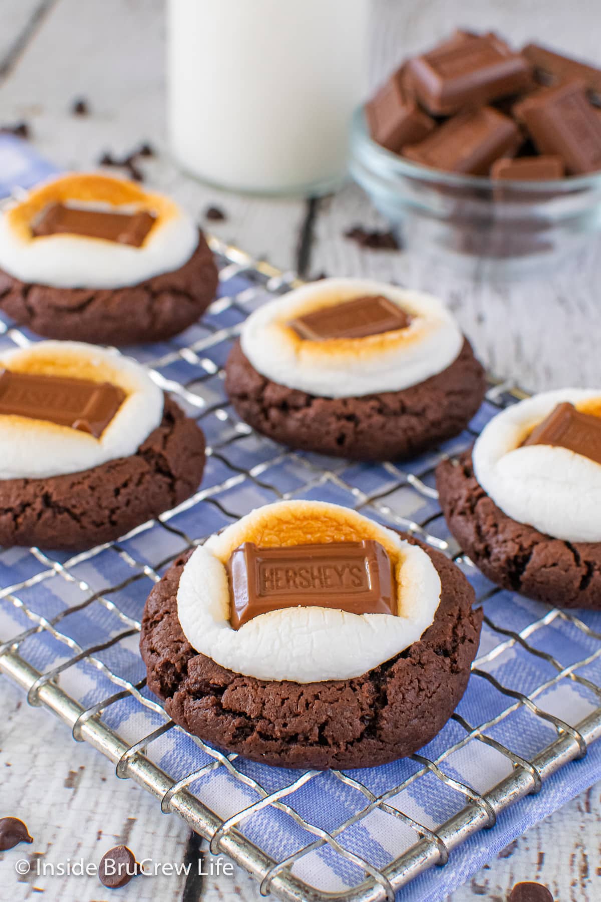 Chocolate Marshmallow Cookies (With Cake Mix!) - Dancing Through the Rain