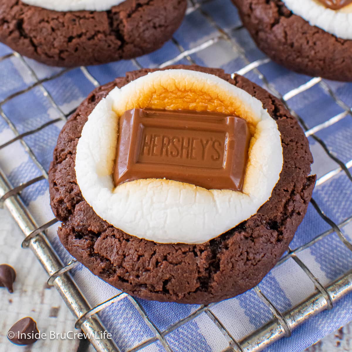 Chocolate Marshmallow Cookies (With Cake Mix!) - Dancing Through the Rain