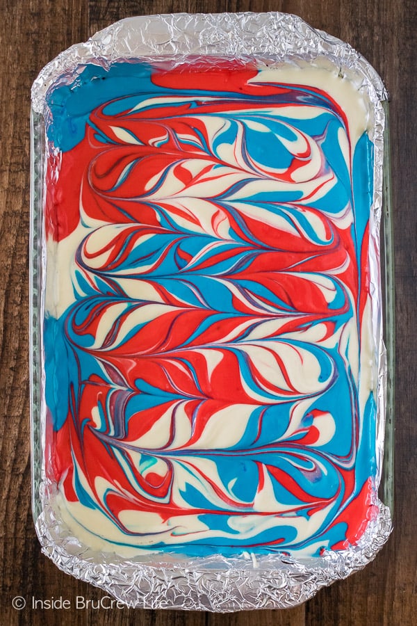 Red White And Blue Cheesecake Bars Inside Brucrew Life