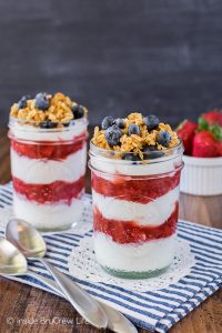 Healthy Strawberry Yogurt Parfaits - Inside BruCrew Life