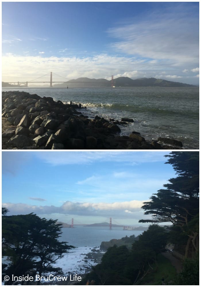 Seven Places to Visit in San Francisco - there are plenty of different parks and trails that give you great views of the Golden Gate Bridge