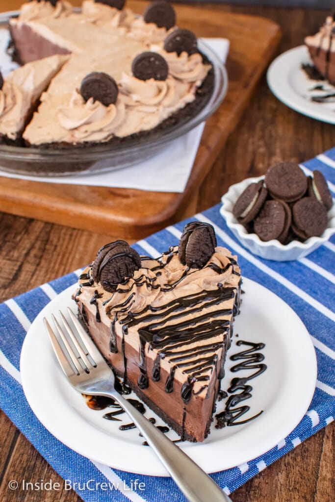 No Bake Chocolate Cream Pie Inside BruCrew Life