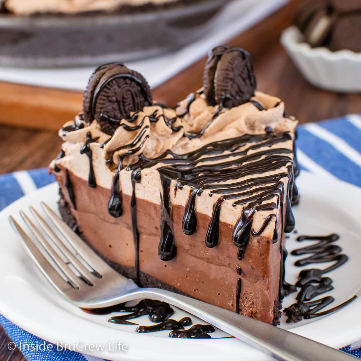 No Bake Chocolate Cream Pie - Inside BruCrew Life