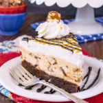 Snickers Cheesecake with Brownie Bottom