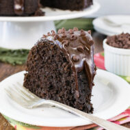 Dark Chocolate Zucchini Bundt Cake
