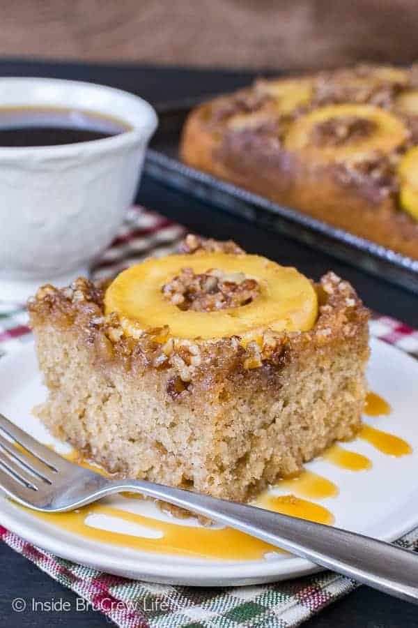 Apple Pecan Upside Down Cake Inside BruCrew Life