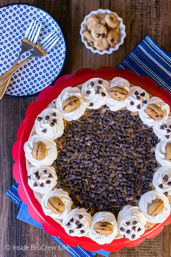 Chocolate Chip Cookie Mousse Cheesecake