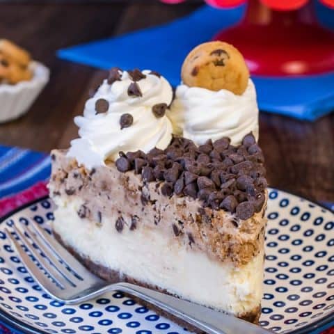 Chocolate Chip Cookie Mousse Cheesecake