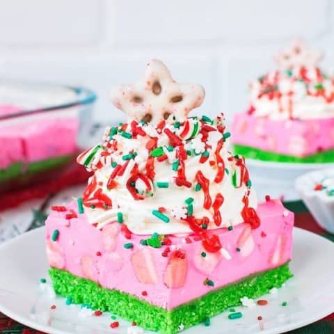 No Bake Peppermint Cheesecake Bars