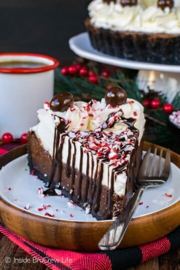 Peppermint Mocha Fudge Tart - Inside BruCrew Life