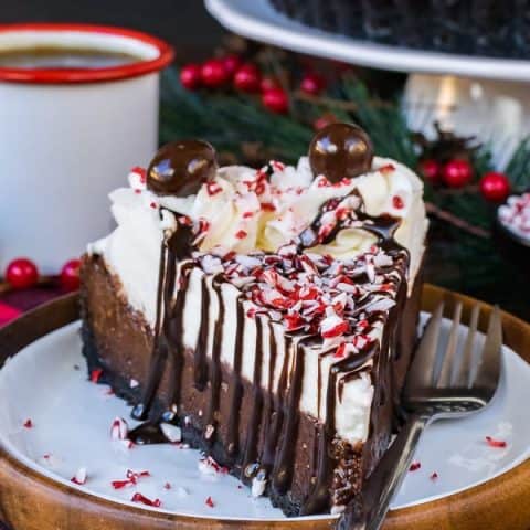 Peppermint Mocha Fudge Tart