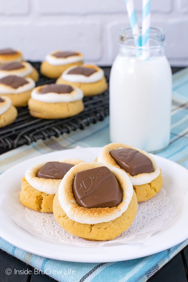 Fluffernutter Peanut Butter Cookies - Joy the Baker