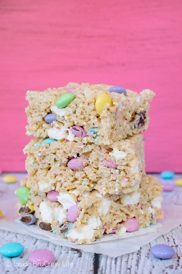 M&M Rice Krispies Treats - The Short Order Cook