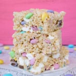 Rice Krispies Treats with M&Ms