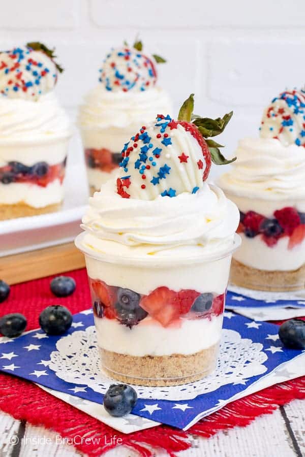 No Bake White Chocolate Cheesecake Parfaits Inside Brucrew Life