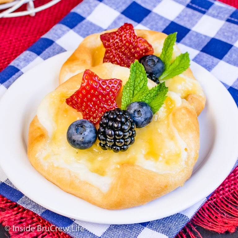 Lemon Cheese Danish Recipe {with Berries} Inside BruCrew Life