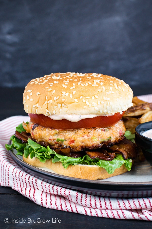 Jerk Shrimp Burgers