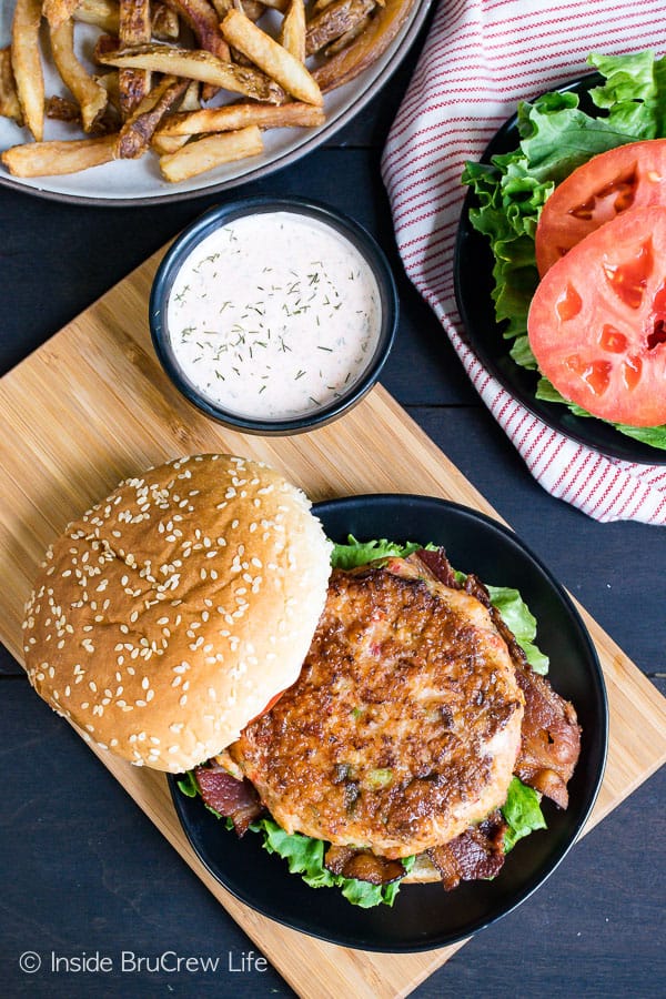 Homemade Cajun Shrimp Burgers - Inside BruCrew Life