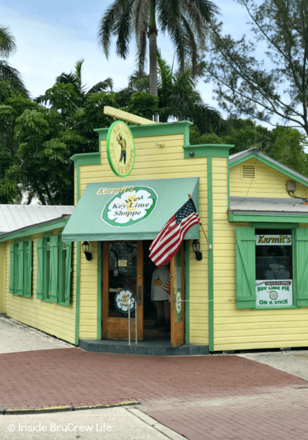 Outside picture of Kermit's Key Lime Shoppe in Key West.