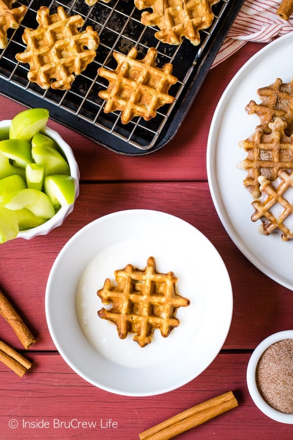 Mini Waffle Donuts - The Kitchen Magpie