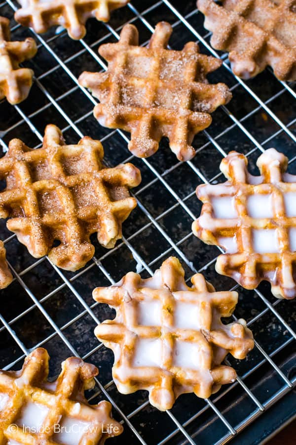 Mini Waffle Donuts - The Kitchen Magpie