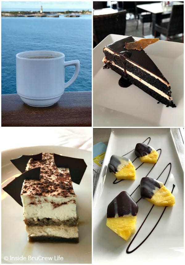 Cruising with Norwegian Cruise Line - enjoy delicious food and drinks on Norwegian cruises. #cruise #vacation #norwegian #caribbean 