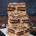 Halloween Oreo Stuffed Rice Krispie Treats Halloween Oreo Stuffed Rice Krispie Treats