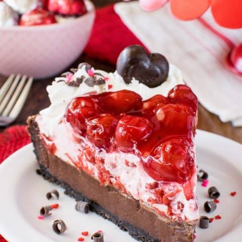 Chocolate Cherry Mousse Tart