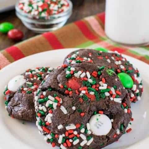 Chocolate Mint Pudding Cookies