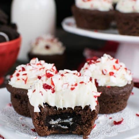 Chocolate Peppermint Oreo Cookie Cups
