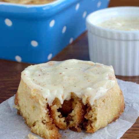 Eggnog Cinnamon Rolls