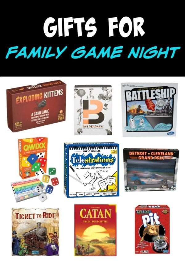 A collage of different board games that the whole family will love