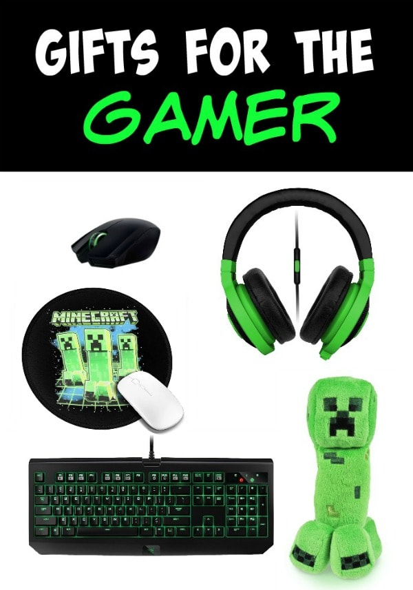 A collage of computer accessories for the gamer in your life