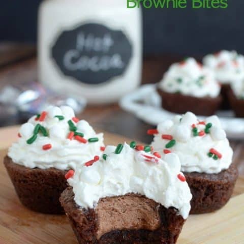 Hot Cocoa 3 Musketeers Brownie Bites