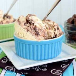 Peanut Butter Brownie Batter Swirl Ice Cream