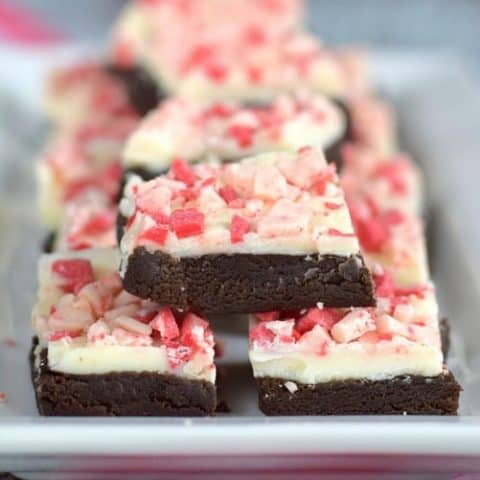 Peppermint Mocha Cookie Dough Truffle Bars