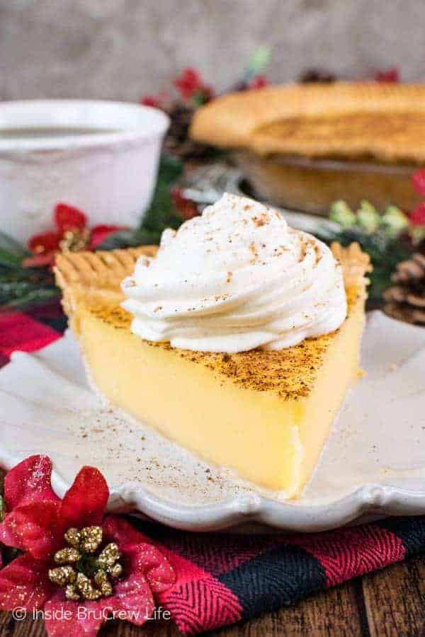 Easy Eggnog Cream Pie - Inside BruCrew Life