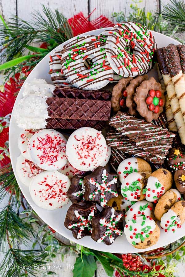 Overhead shot of Decorated Store Bought Cookies.