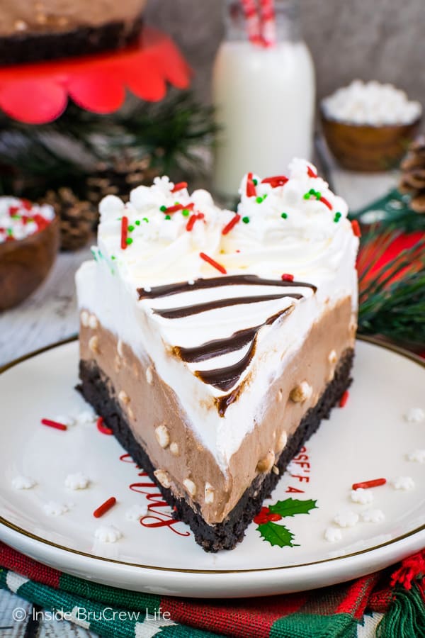 Hot Chocolate Cheesecake Brownie Cake - Inside BruCrew Life