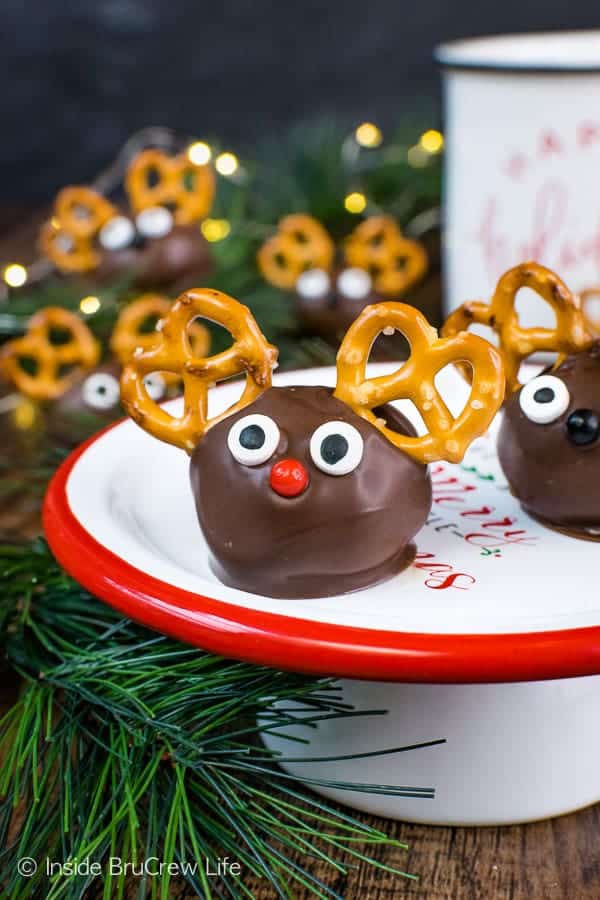 Reese's Cup Rudolph the Red Nose Reindeer Treats